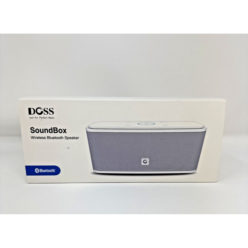 DOSS SoundBox Wireless Portable Bluetooth Speaker System White